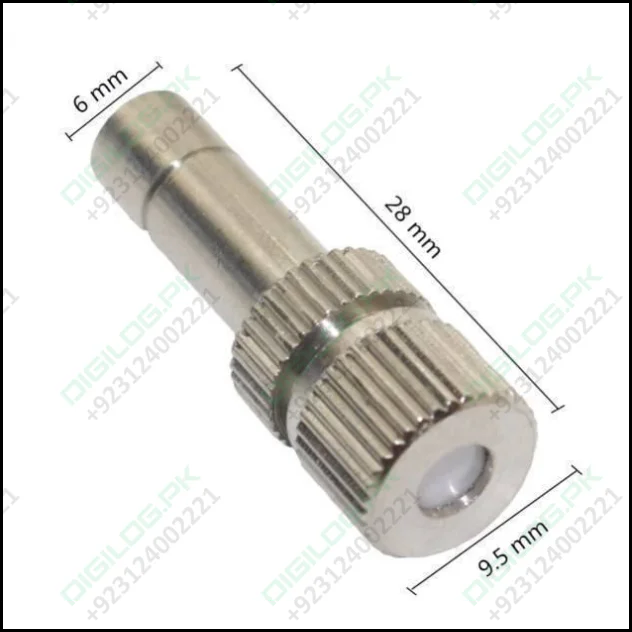 0.5mm Slip Lock Mist Nozzle For 6mm Quick Connector Spray