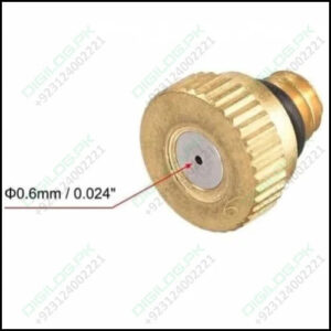 0.6mm Orifice Dia 9mm Long Brass Mist Nozzle