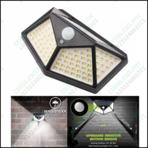 100 Led 4 Surface Solar Light 3 Modes 120 Degree Pir Motion