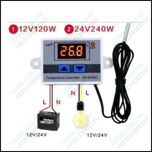 12v Digital Thermostat Temperature Controller Xh-w3001