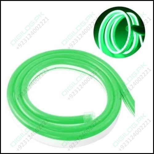 12v Green Neon Flexible Strip Light 1m Waterproof Smd 5050