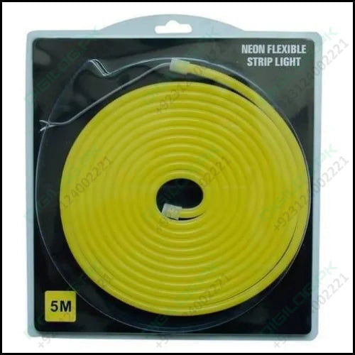 12v Lemon Yellow Neon Flexible Strip Light 1m Waterproof Smd