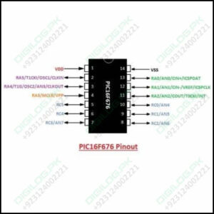 14 Dip 8 Bit Microcontroller Pic16f676