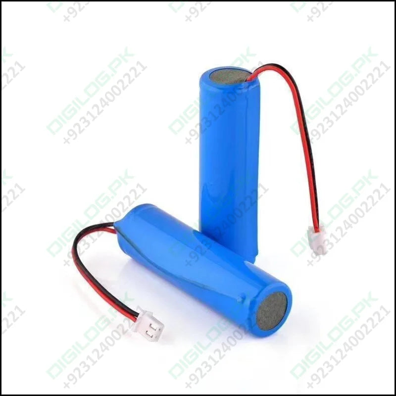 1500mah 3.7v 18650 Battery With Wire Jst Connector