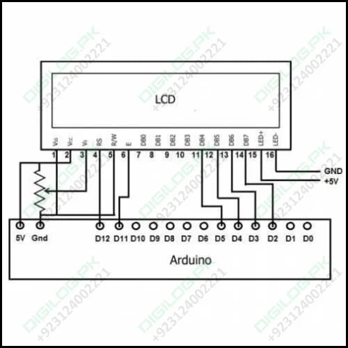 16x4 Character Lcd 1604 Green Display Module Fdcc1604 Series