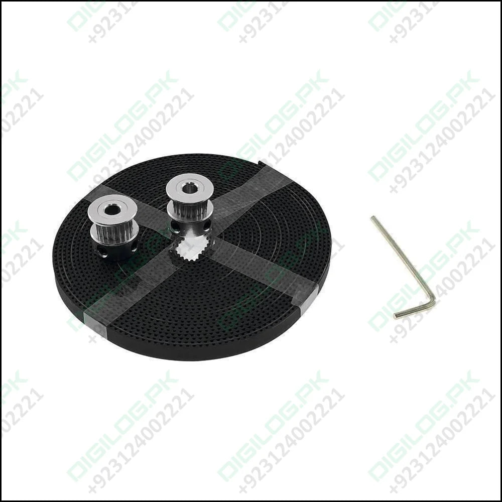 2 Meter Gt2 Timing Belt With 2pcs Of 5mm Pulley 16 Teeth