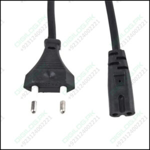 2 Prong Ac Power Cord 1 Meter Long In Pakistan