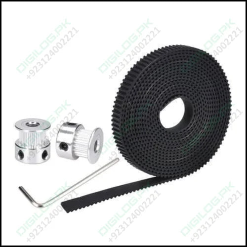 20 Teeth 8mm Gt2 Pulley With 2 Meter Timing Belt For Cnc 3d