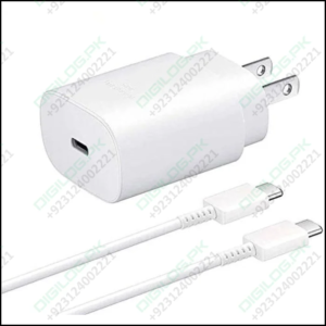 Samsung 25w Type c Fast Charger With To Cable - High Quality