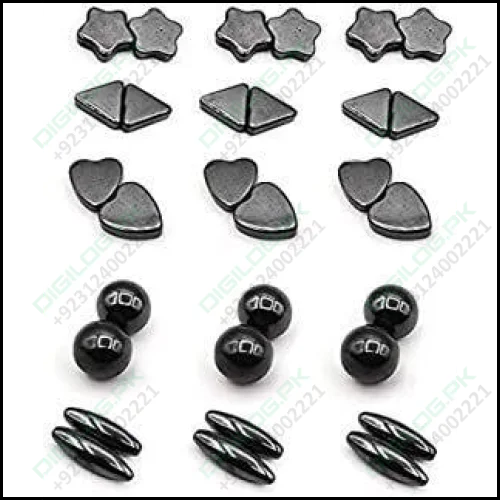 2/60 Pieces Ball Heart Oval Triangle Star Shape Magnets Toy