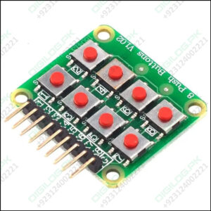 2x4 Matrix Keyboard 8 Pushbutton Keypad V1.02 Expansion