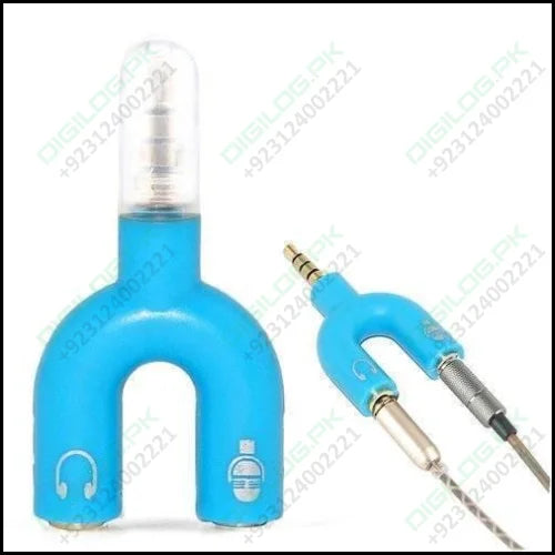 3.5mm Audio Jack To Headphone Microphone Splitter Converter