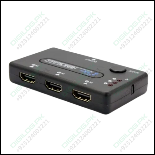 3 Port Hdmi Switch Hub With Remote Control