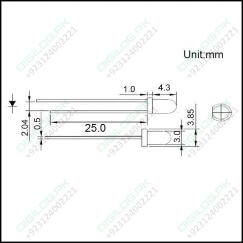 3mm Photodiode Ir Infrared Receiver