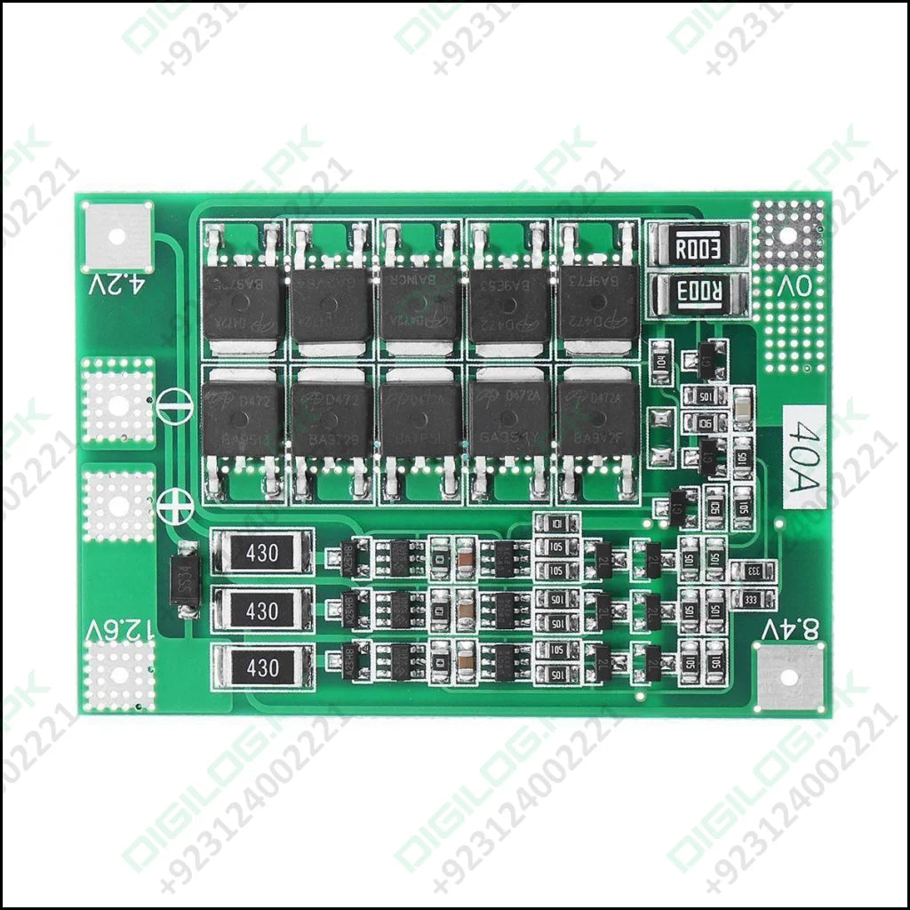 3s 40a Bms 11.1v 12.6v 18650 Lithium Battery Protection