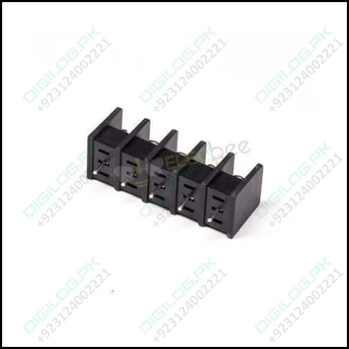 5 Pin Terminal Block Connector Straight Through Hole Black