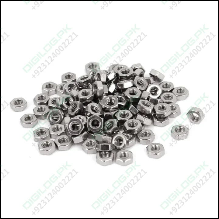 500pcs Metric M3 Nuts Hex Style