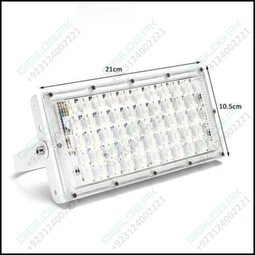 50w 50 Led White Shell Flood Light