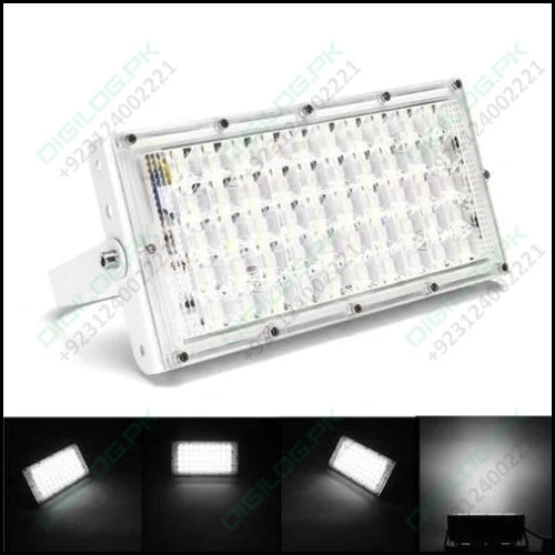 50w 50 Led White Shell Flood Light