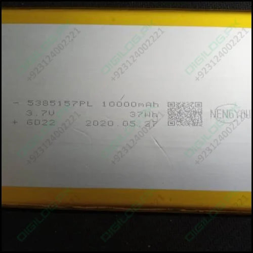 5385157pl 3.7v 10000mah Lithium Ion Battery Stock Lot