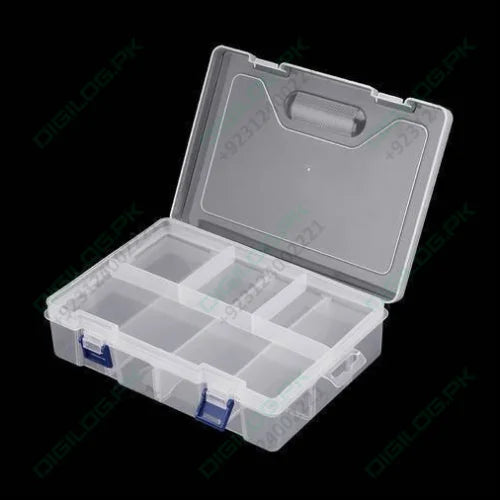 Adjustable Double Layer Component Organizer Tool Container