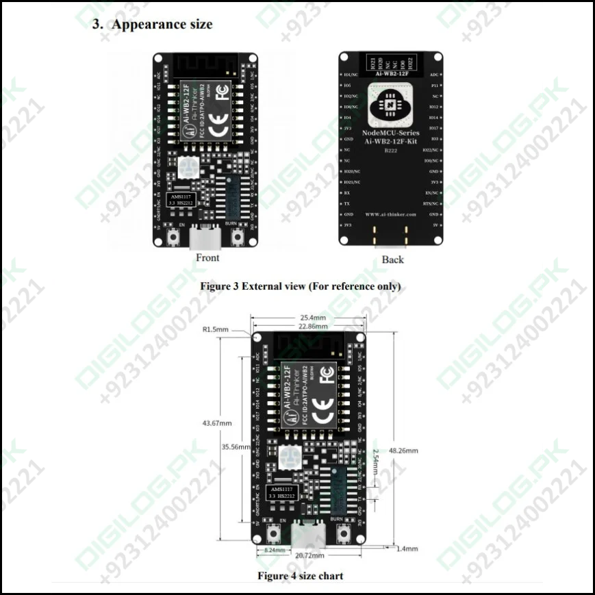 Ai-thinker Wifi+bluetooth 5.0 Module Ai-wb2-12f-kit