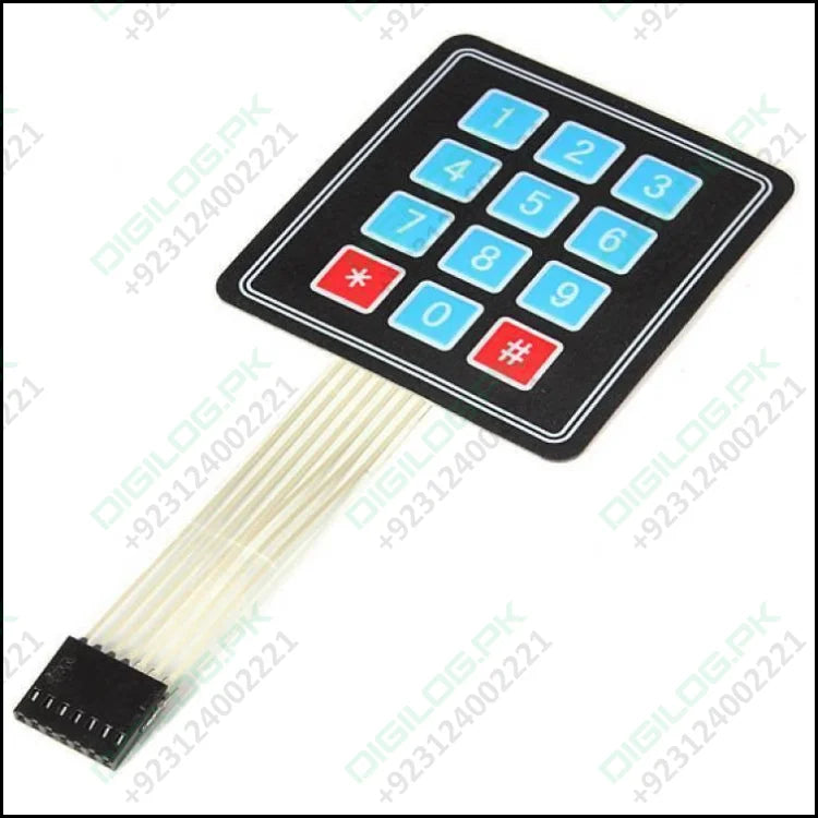 Arduino 3x4 Keypad 4×3 Matrix 12 Keys Membrane Switch