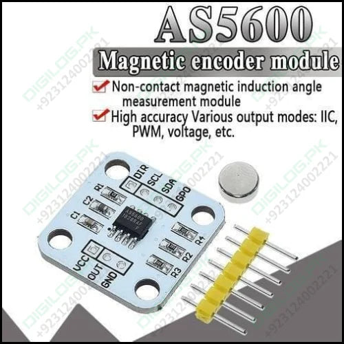 As5600 Magnetic Encoder Induction Angle Measurement Sensor