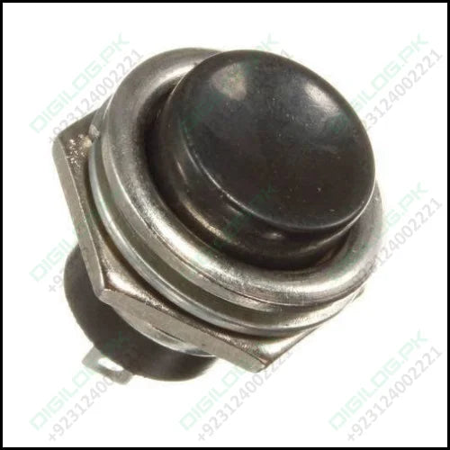 Black Momentary Spst Cap Push Button Switch Ac 6a 125v 3a