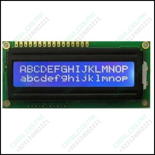 Blue 1602 Lcd 16x2 Character Arduino Display For