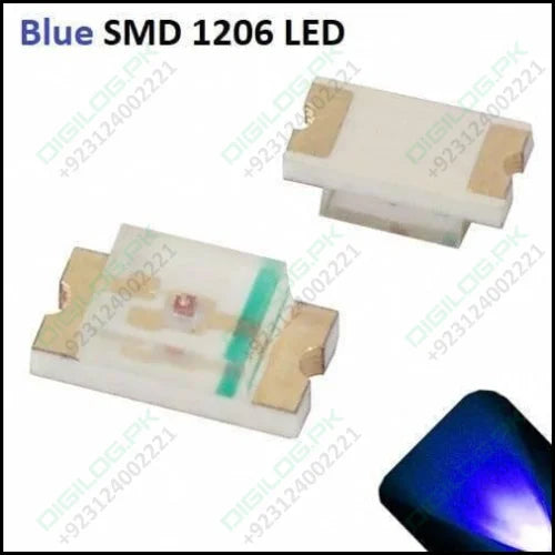 Blue Smd 1206 Led Super Bright Light Emitting Diode