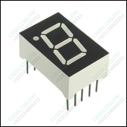 Ca 1 Digit 7 Segment 0.7 Inch Led Common Anode Display