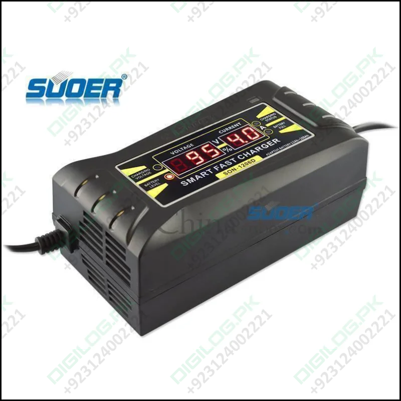 Car Charger Portable Battery With Digital Display