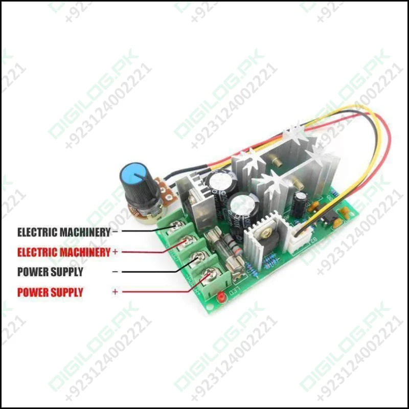 Dc 10-60v 20a Pwm Universal Motor Speed Controller Regulator