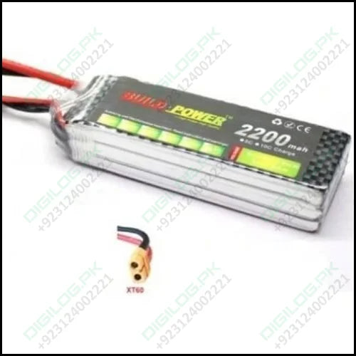 Deltakit 11.1v 2200mah 3s- 30c Lipo Lithium Polymer Battery