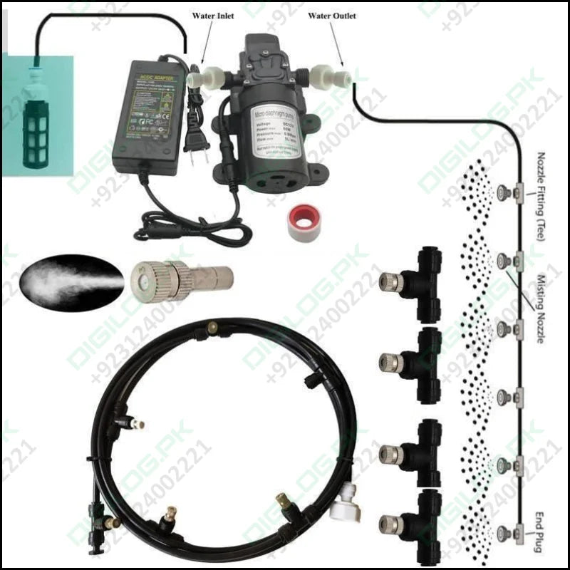 Disinfection Gate Misting System Accessory With Steel Nozzle