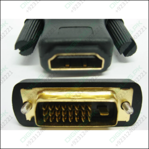 Dvi To Hdmi Converter Dvi-i Male Female Video Plug Adapter