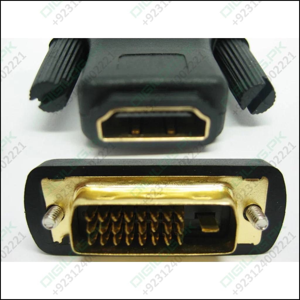 Dvi To Hdmi Converter Dvi-i Male Female Video Plug Adapter