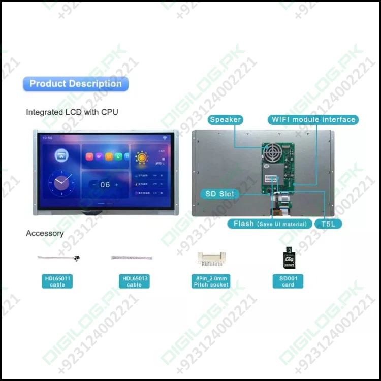 Dwin 15.6 Inch Hmi Lcd Touch Colorful Screen 1364x768 Tft