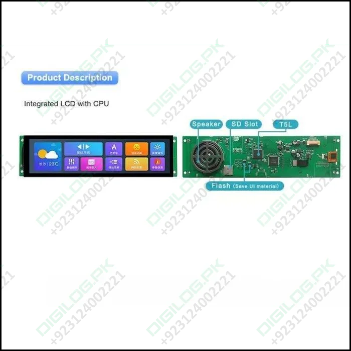 Dwin T5l 8.88inch Tft Lcd Touch Panel Module 1920x480