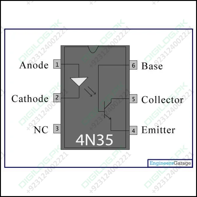 El4n35 4n35 Optocoupler 6 Pin Dip