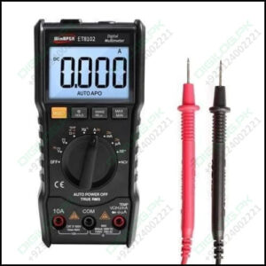 Et8102 True Rms Digital Display Pocket Size Multimeter 1000v