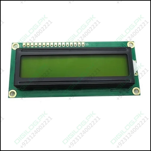 Green Color 1602 Character Lcd Display 16x2