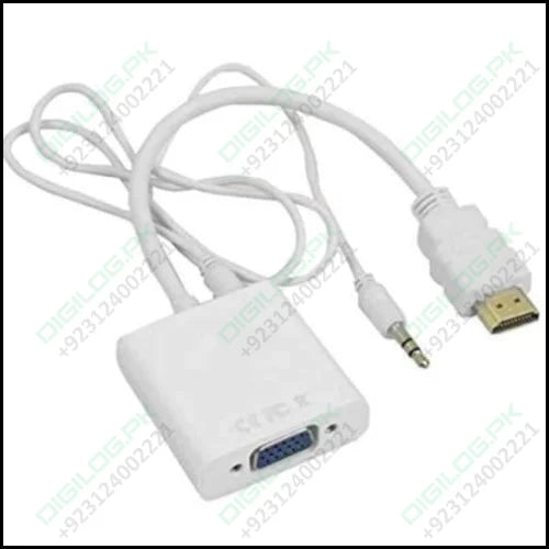 Hdmi To Vga Female Adapter Converter With Audio Support