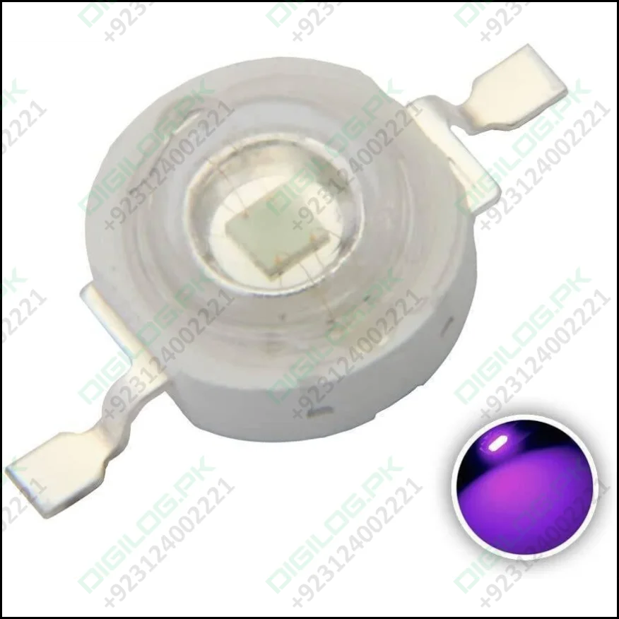 High Power Uv Led Chip 3w Purple Ultraviolet Bulb Lamp 1