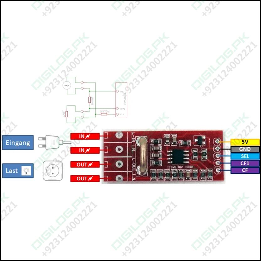 Hlw8012 High Precision Energy Metering Module Arduino