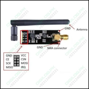 Hw-237 2.4ghz Nrf24l01+pa+lna Sma Wireless Transceiver