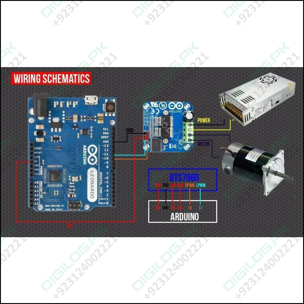 Ibt2 Bts7960b Bts7960 43a H-bridge Motor Driver Module For