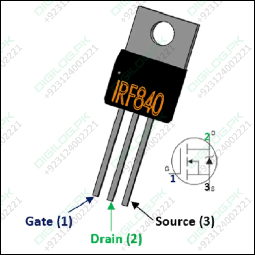 Irf840 N-channel 8a 500v Power Mosfet In Pakistan