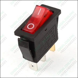 Kcd3-104n Red Light 3pin Spst On And Off Rocker Switch -